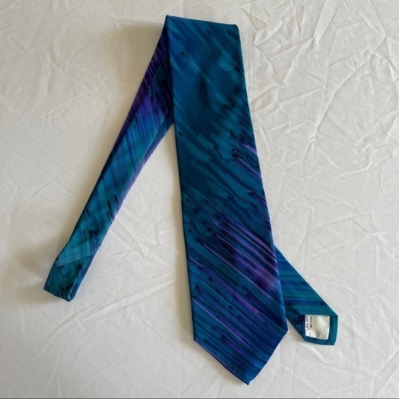 Vintage 80s Silk Blouse Skirt Set His & Hers Size Medium - Picture 6 of 11